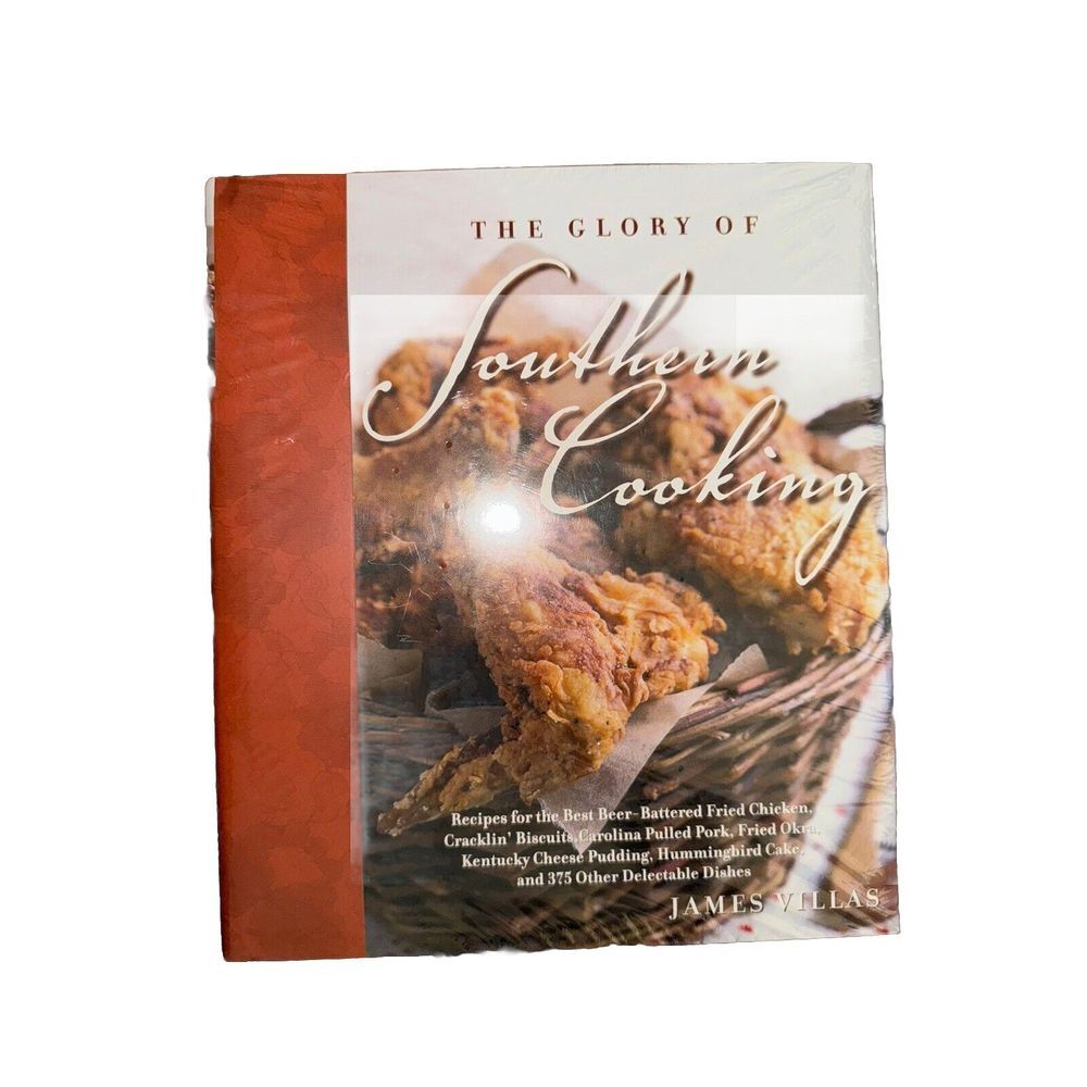 James Villas The Glory of Southern Cooking Hardcover Cookbook 2007 Wiley New